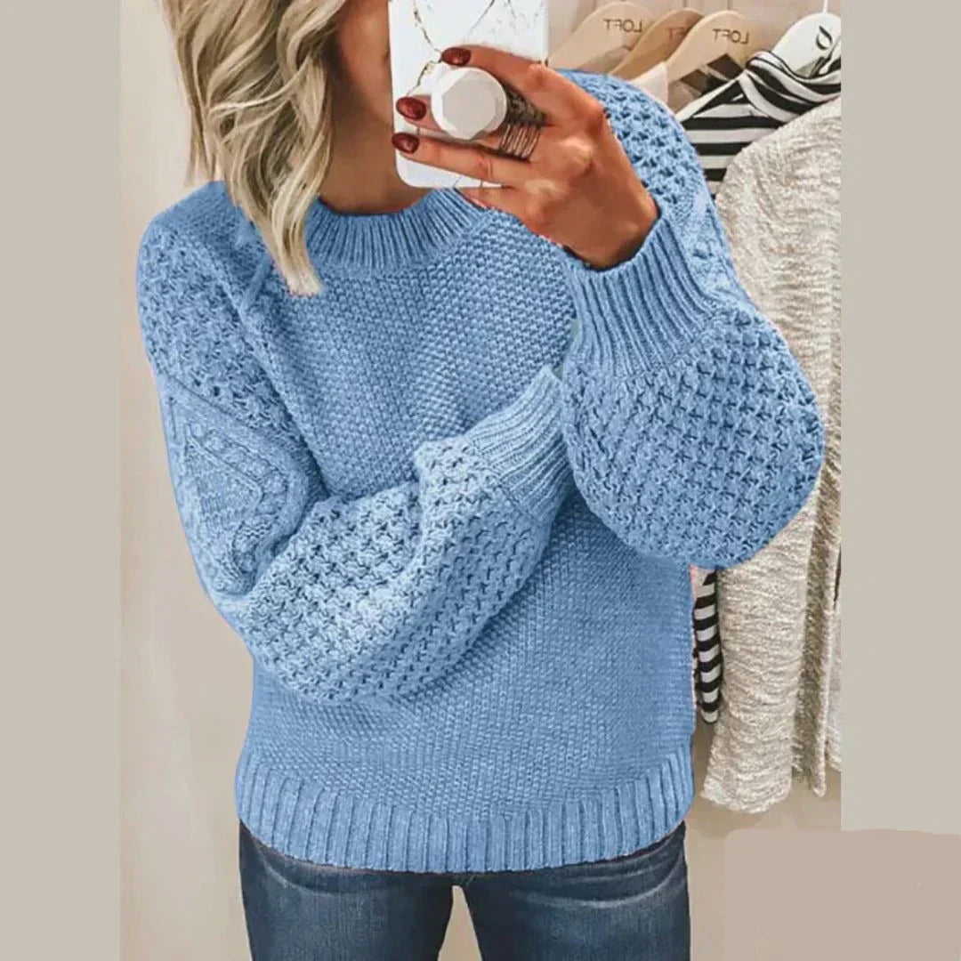 Kayla Pull Woman – Classic Knit in Soft Wool & Elegant Long Sleeves