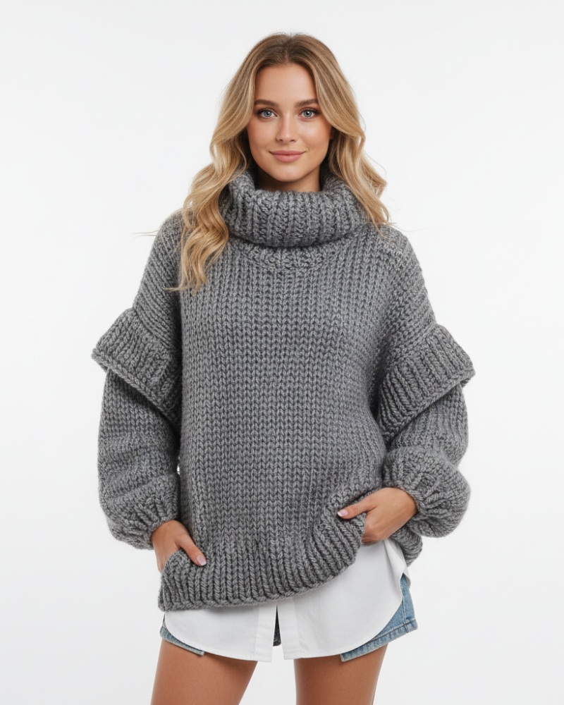 Minerva Suéter Oversize Mujer – Vestido Suéter Versátil Corte Relajado en Tejido Suave