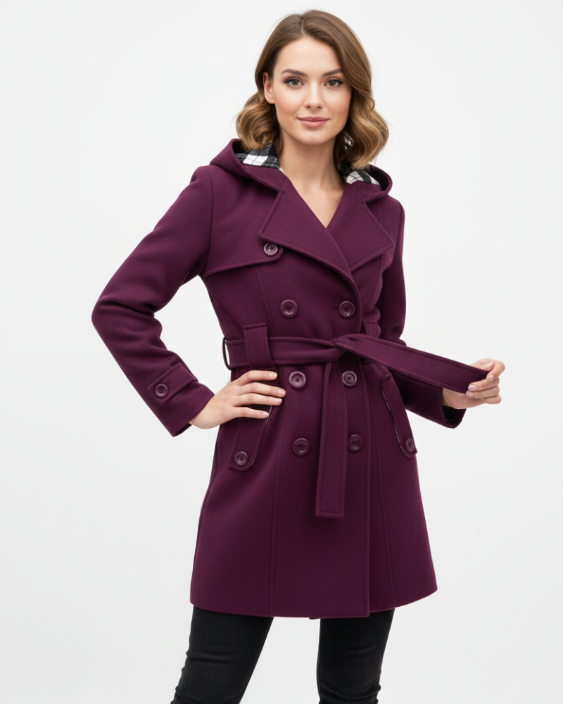 Issa Trench Donna – Cappotto Elegante con Cintura e Taglio Sagomato per Autunno e Inverno