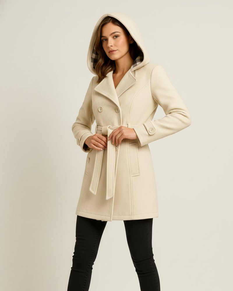 Issa Trench Donna – Cappotto Elegante con Cintura e Taglio Sagomato per Autunno e Inverno