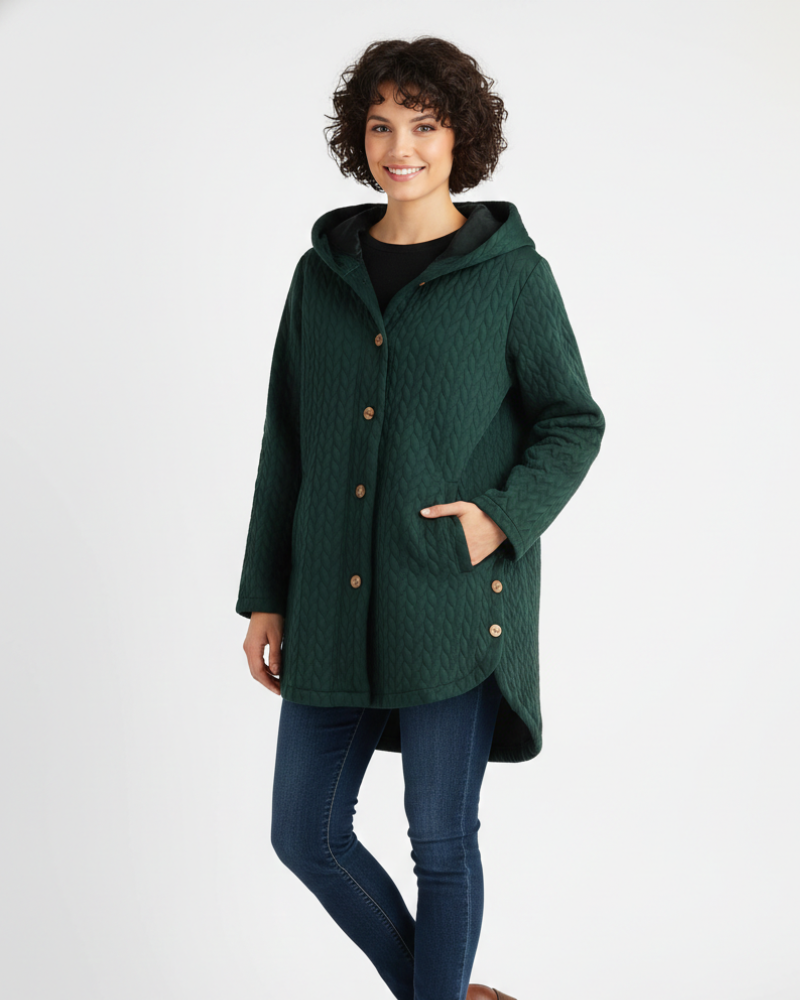 Sascha Wintermantel – Lange Warme Jacke mit Komfortschnitt und Wetterschutz