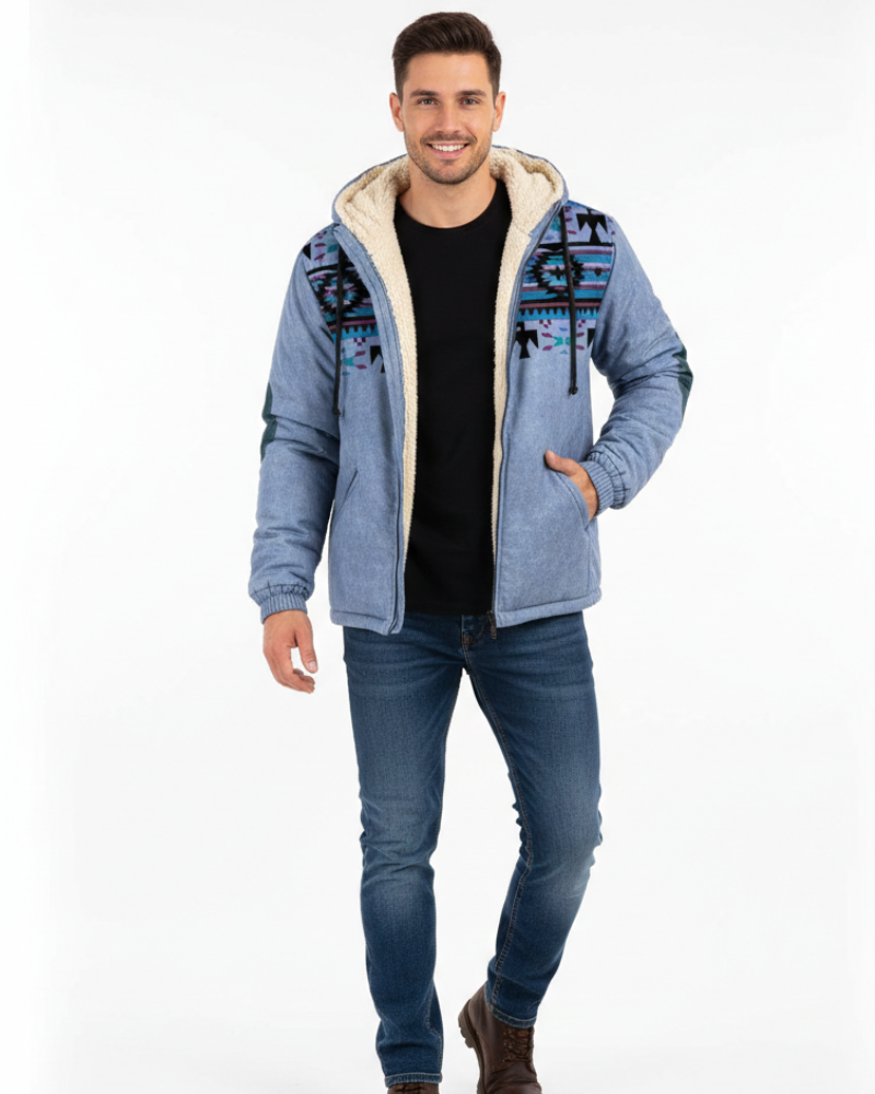 Dan Kurtka Zimowa Męska – Lekka Izolowana Parka z Kapturem i Ochroną Przed Niepogodą