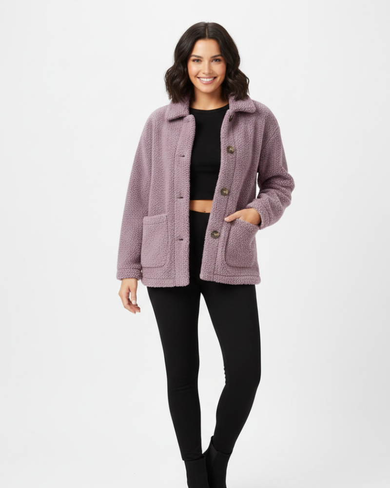 Ivy Warme Damesjas – Comfortabele Pasvorm, Zachte Stof & Tijdloze Stijl