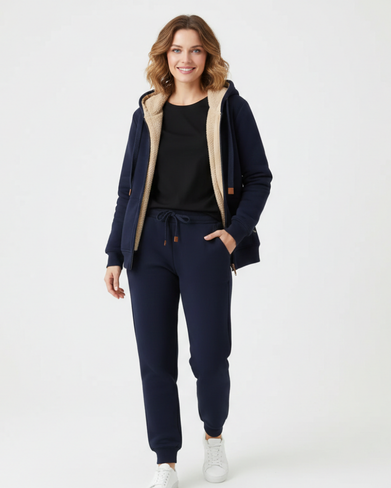 Arianna Ensemble Homewear Femme – Tenue Deux Pièces Douce en Velours Chaud & Confortable