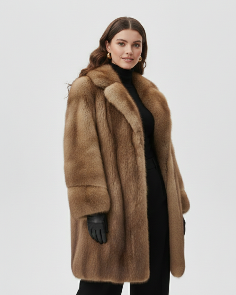 Helene Manteau Lung de Iarnă pentru Femei – Jachetă Elegantă Caldă din Fibre Durabile & Croială Confortabilă