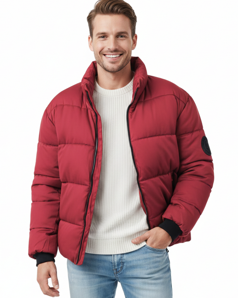 Zairyx Herren Minimalistische Steppweste – Leichte Daunenjacke mit Stehkragen und Reißverschluss