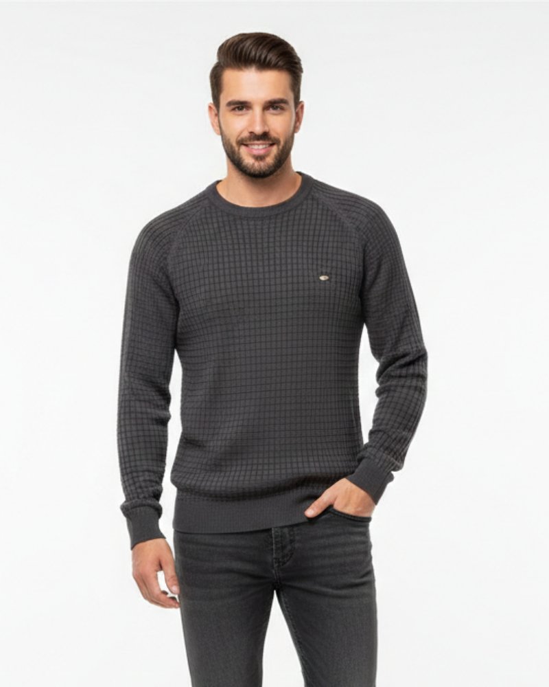 Nolan muški pulover s okruglim izrezom – udoban pletivi pulover za svakodnevnu upotrebu