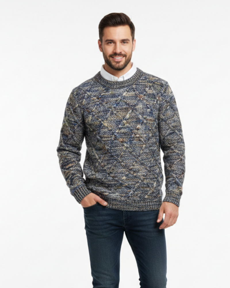 Dominic Pull Homme Maille Épaisse – Tricot Chaud, Style Moderne & Confort Hiver