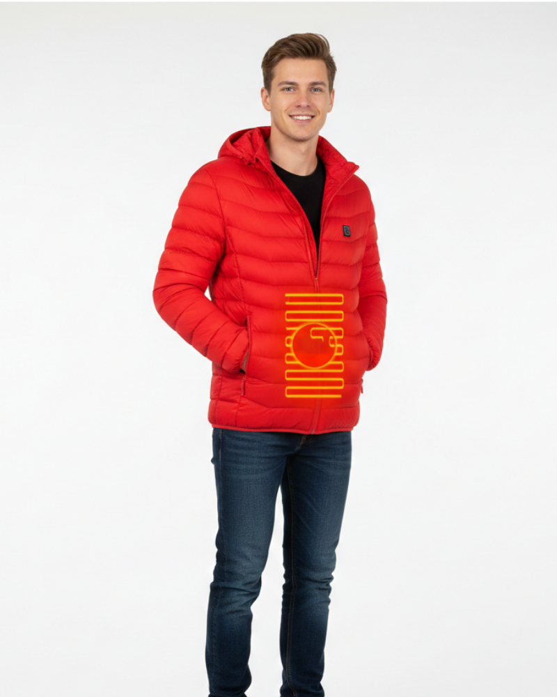 Axel Μπουφάν Θέρμανσης Χειμώνα Ανδρικό – Αδιάβροχο Softshell με Κουκούλα & Ενσωματωμένη Θέρμανση