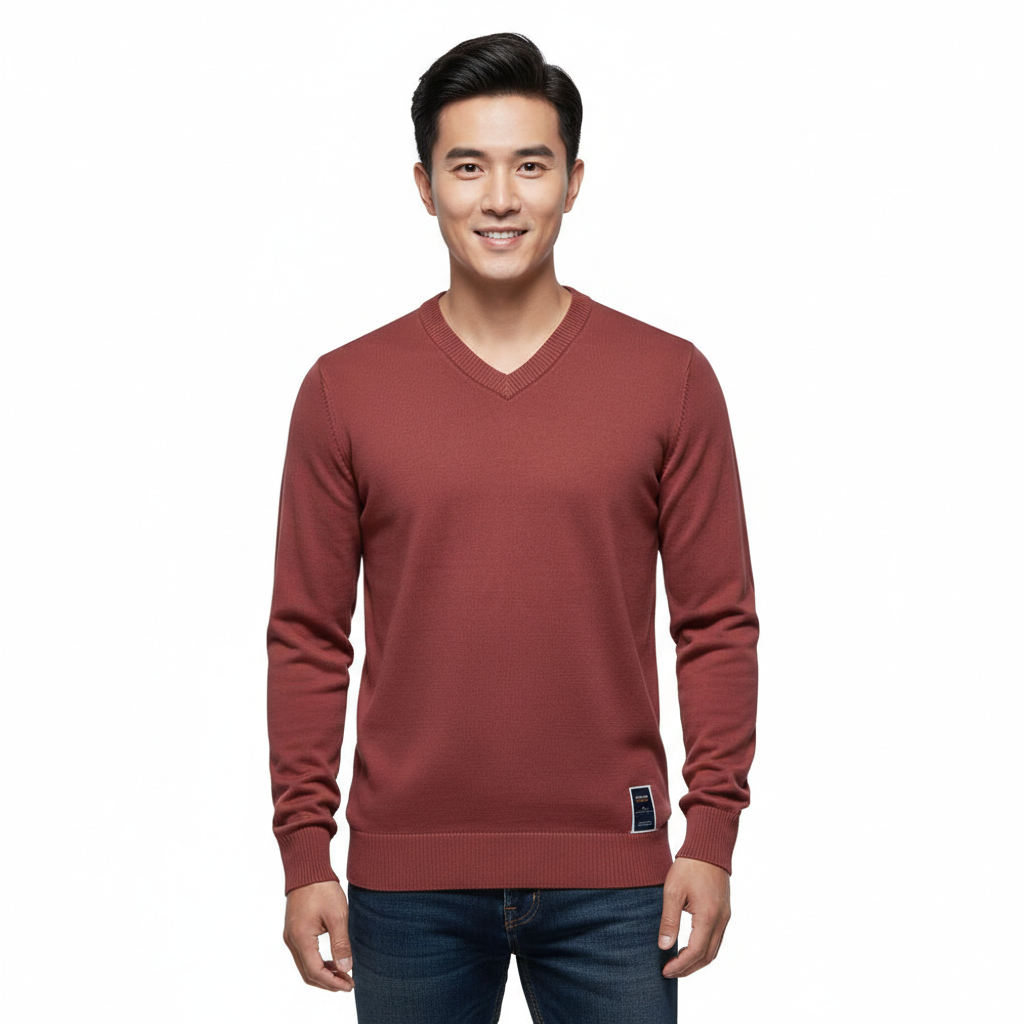 Koen Maglione Uomo Casual Elegante – Tessuto Morbido Traspirante & Stile Versatile