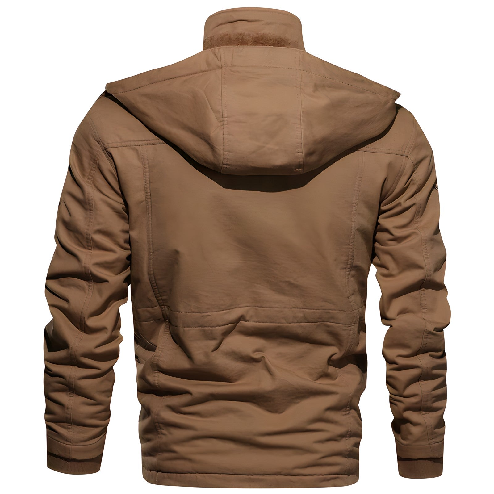 Logan Veste Militaire Homme – Manteau Imperméable mit Fleecefutter & verstellbarer Taille