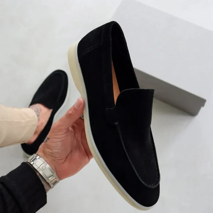 Liam Mocassins Herre – Elegante loafers i ruskind med holdbar komfort og alsidig stil
