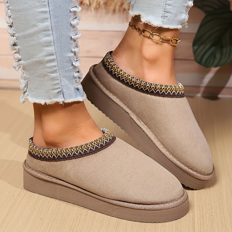 August Chaussures d’Intérieur Femme – Confort Confortabil, Design Respirant & Talpă Antiderapantă