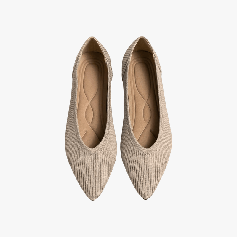 Faye Ballerines Femme Pointues – Ballerines Maille Confortables à Enfiler avec Semelle Souple