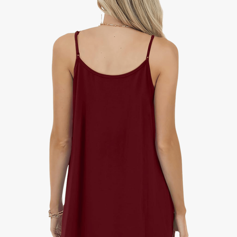 Jazzy Top Woman Summer – Adjustable Straps, Breathable Stretch Fabric & Loose Gathered Cut