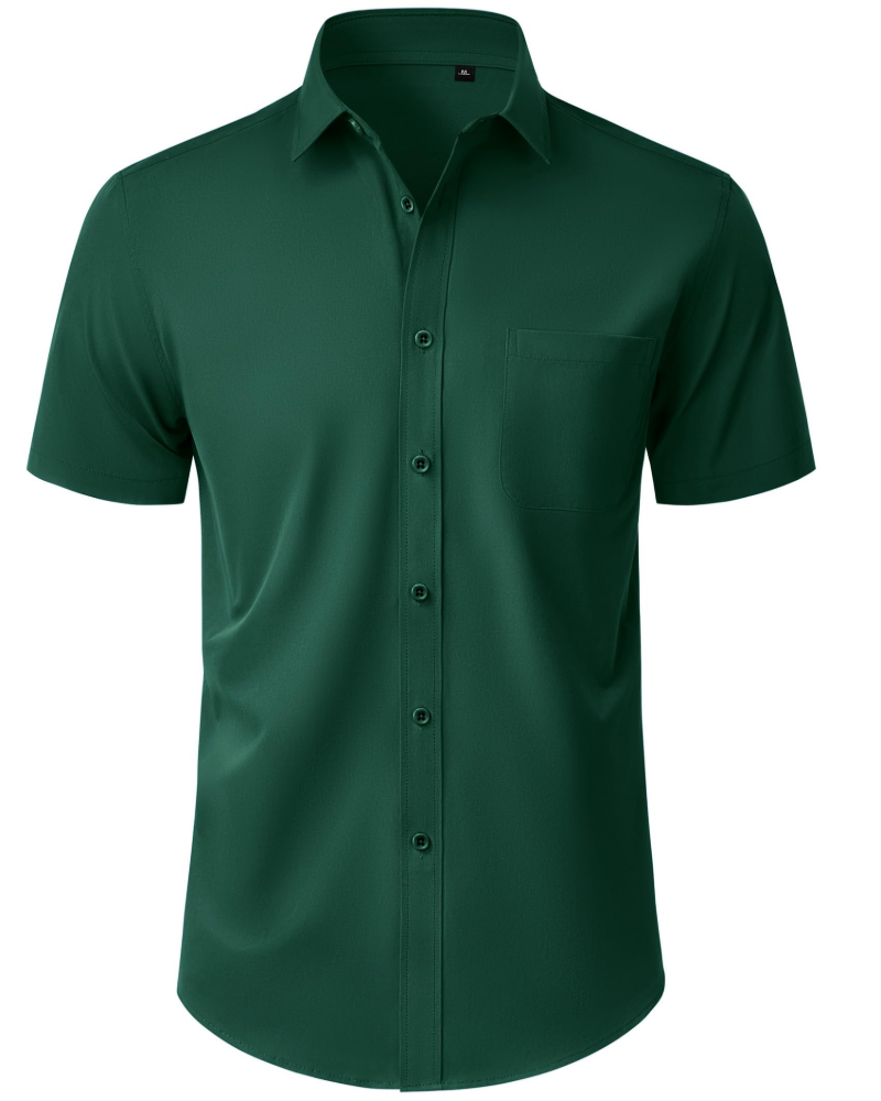 Thomas Chemise Homme – Chemise Manches Courtes Sans Plis, Regular Fit & Poche