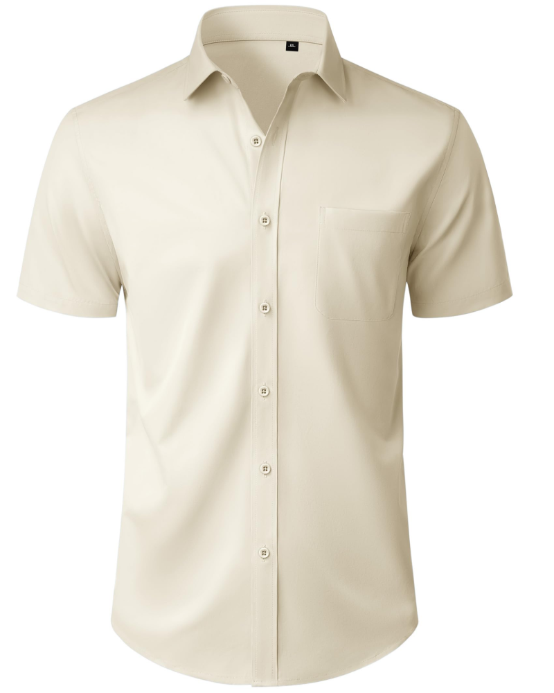 Thomas Chemise Homme – Chemise Manches Courtes Sans Plis, Regular Fit & Poche