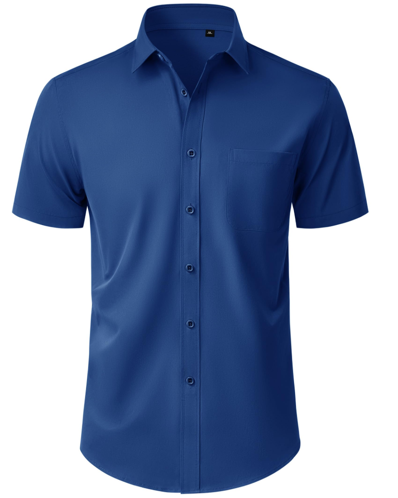 Thomas Chemise Homme – Chemise Manches Courtes Sans Plis, Regular Fit & Poche