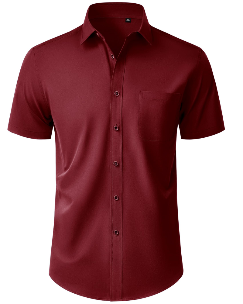 Thomas Chemise Homme – Chemise Manches Courtes Sans Plis, Regular Fit & Poche