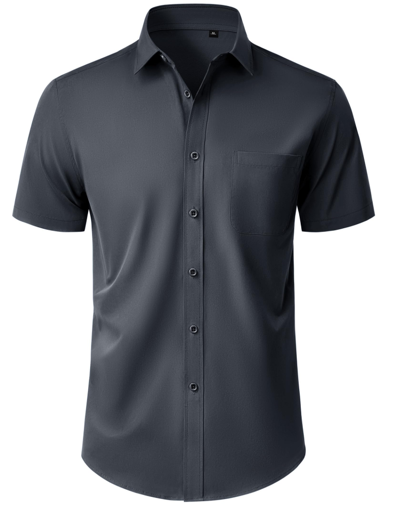 Thomas Chemise Homme – Chemise Manches Courtes Sans Plis, Regular Fit & Poche