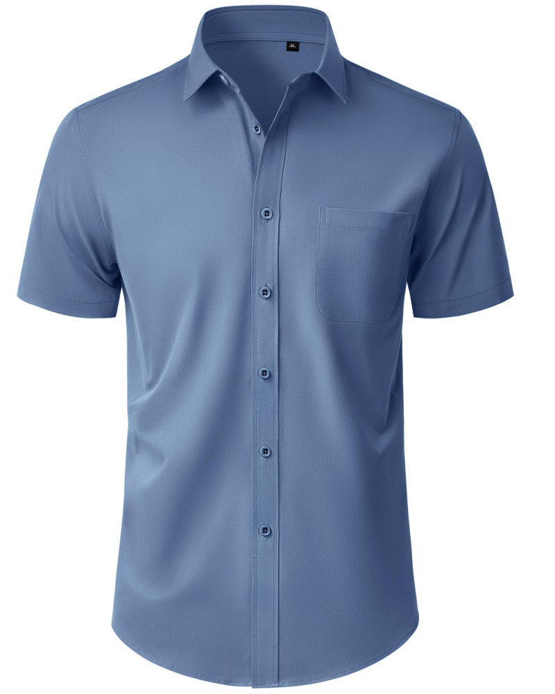Thomas Chemise Homme – Chemise Manches Courtes Sans Plis, Regular Fit & Poche