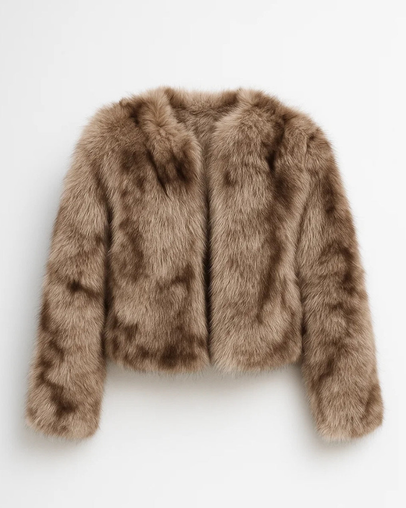 Norra Weste Kurz Damen aus Kunstpelz – Elegantes & Glanzvolles Wintervolumen