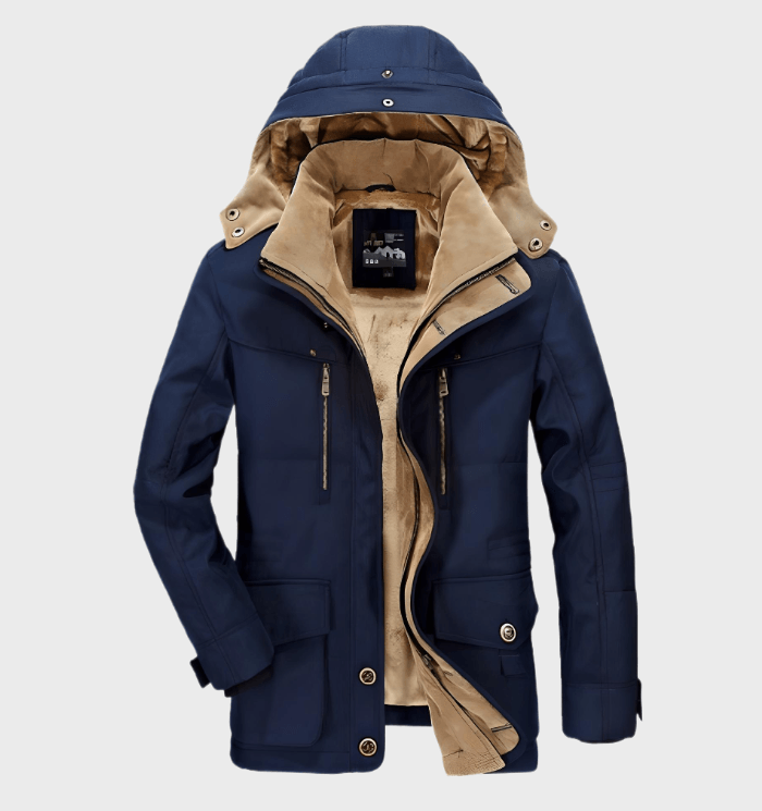 Allan Veste Homme d’Hiver – warme Kapuzenjacke mit isolierendem Futter & praktischen Taschen