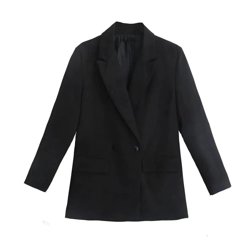 Amalia Blazer Oversize Femme – Manteau Élégant à Double Boutonnage en Tissu Haut de Gamme