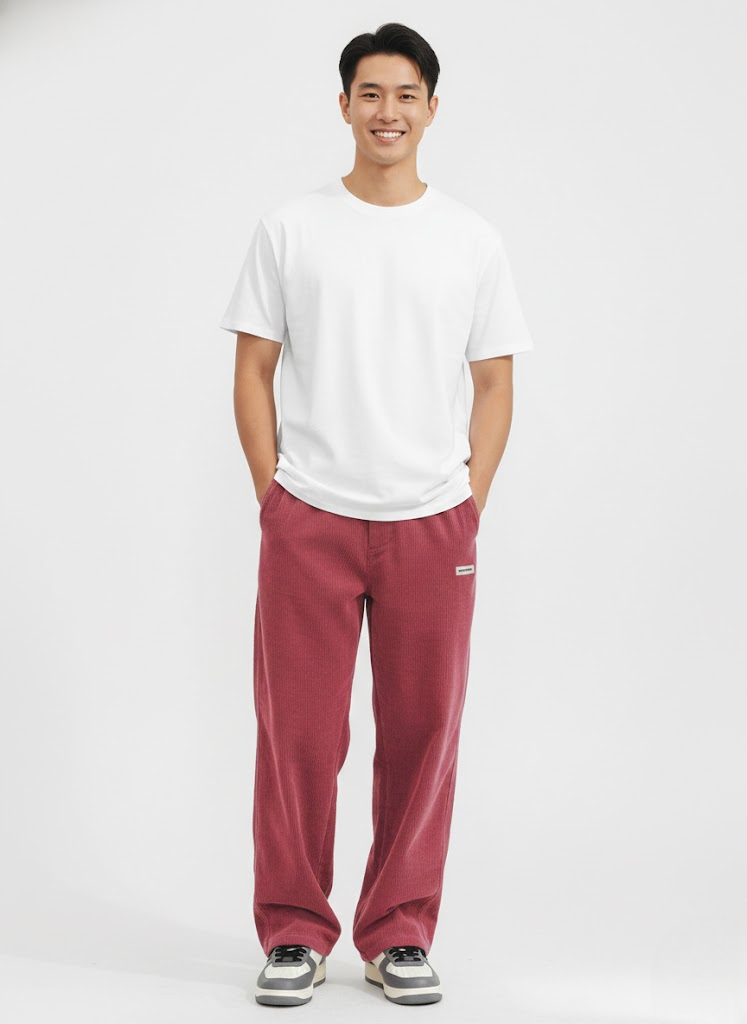 Noahry Pantaloni Bărbați din Catifea Canelată Croială Lejeră – Croială Dreaptă, Confort și Stil Streetwear