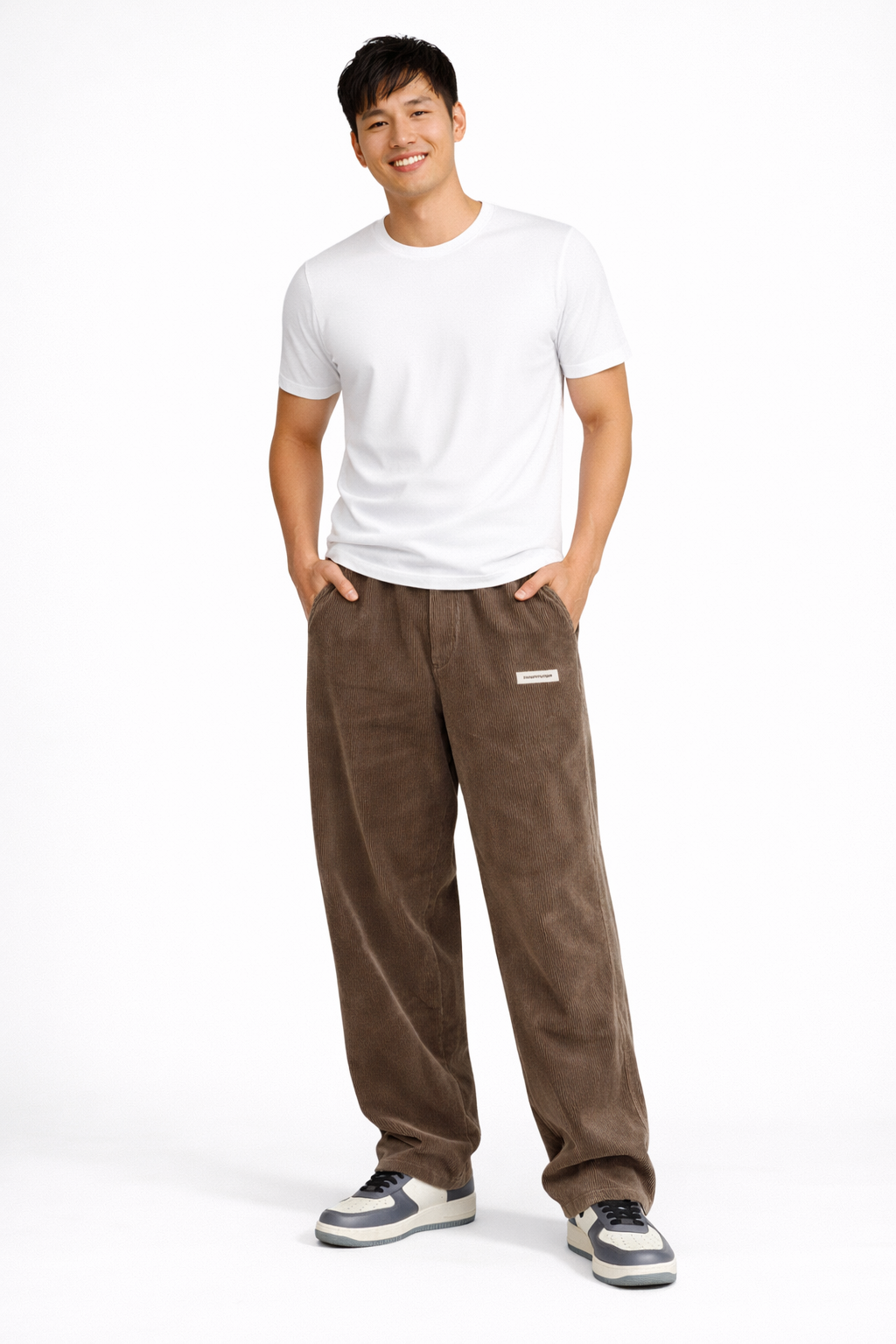 Noahry Pantaloni Bărbați din Catifea Canelată Croială Lejeră – Croială Dreaptă, Confort și Stil Streetwear