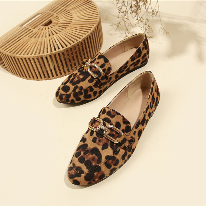 Noelle Mocassins Femme – Zapatos Leopardo Elegantes con Suela Cómoda y Estilo Polivalente