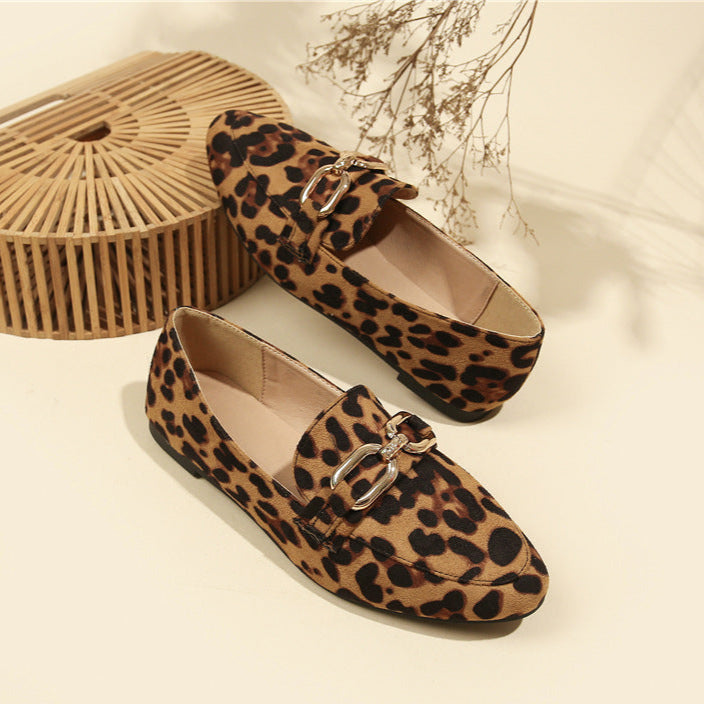 Noelle Mocassins Femme – Zapatos Leopardo Elegantes con Suela Cómoda y Estilo Polivalente
