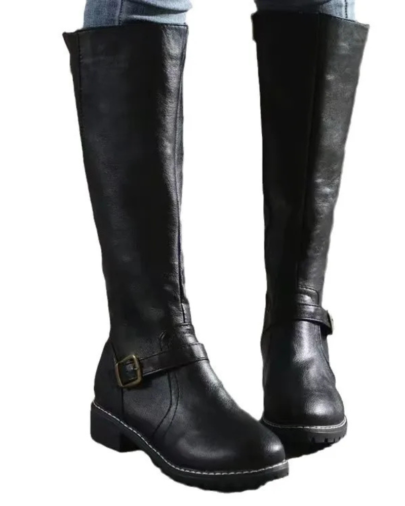 Botas Nyla para Mulher em Pele – Conforto Diário e Elegância Atemporal