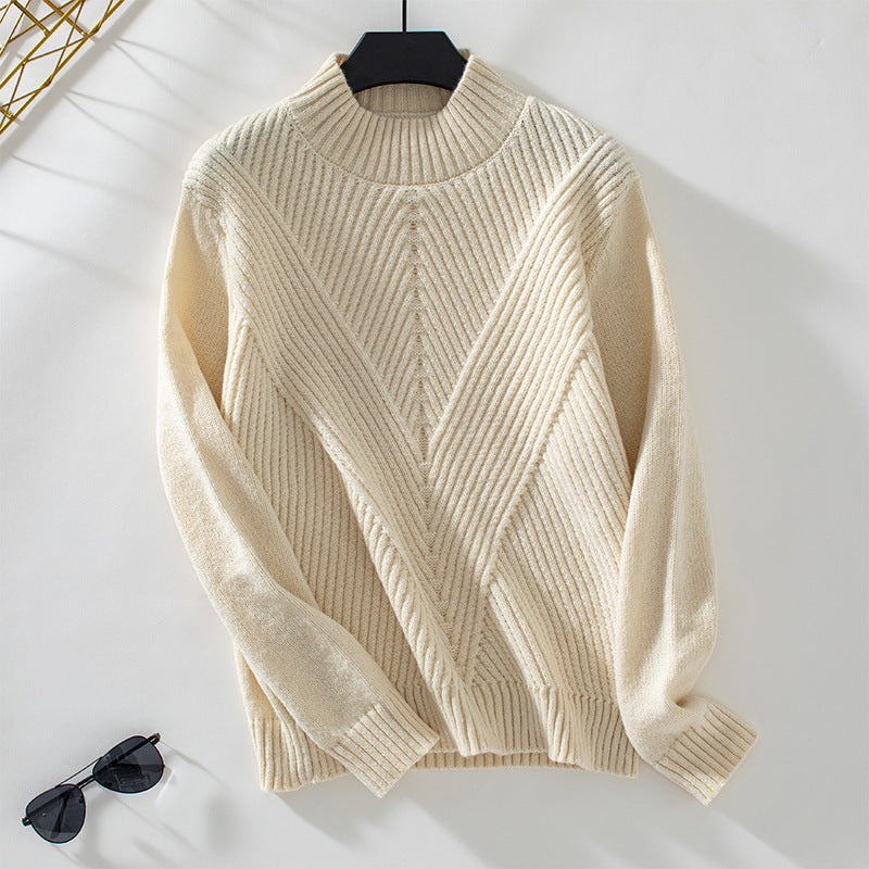 Margaret Pull Femme – Měkký pletený svetr s polorolákem Elegantní & Pohodlný Podzim/Zima