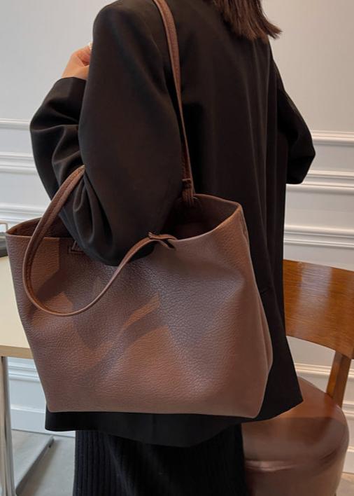 Reyna Sac Cabas Femme – Design Minimaliste Spacieux en Simili-Cuir Durable