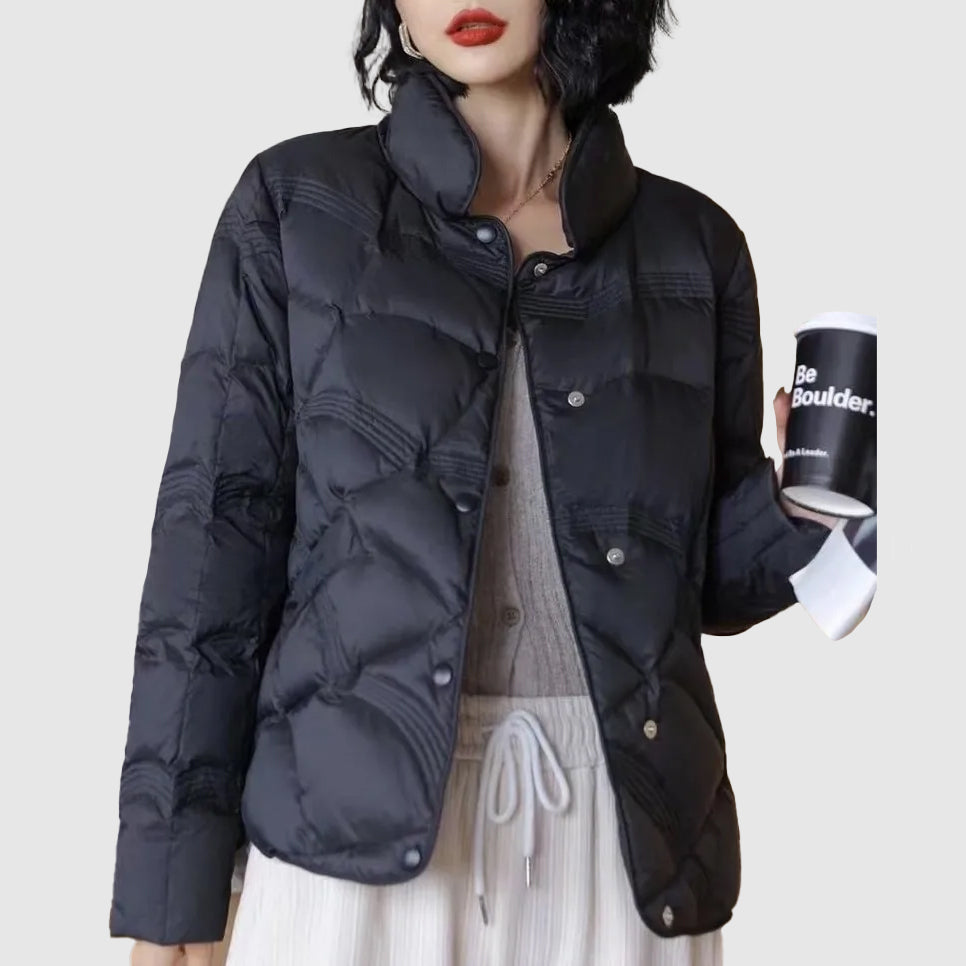 Ziana Veste Matelassée Dame – Komfortabel pasform Vinter & Varm isolering med knapper