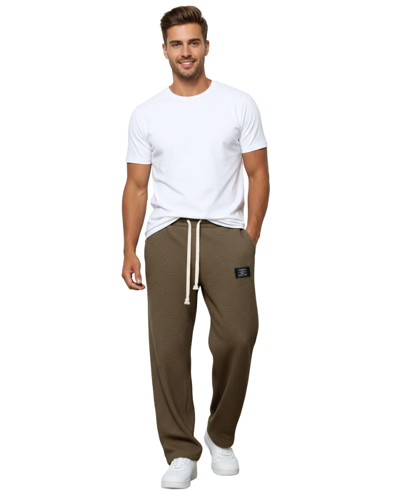 Quinton Men's Trousers Loose Fit – Adjustable Waist, Breathable Fabric & Modern Style