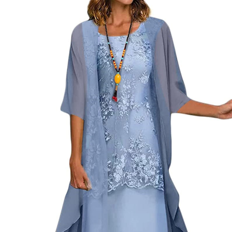 Ariana Robe Woman in Chiffon – Elegant and Light Dress with Flattering Cut for Any Occasion