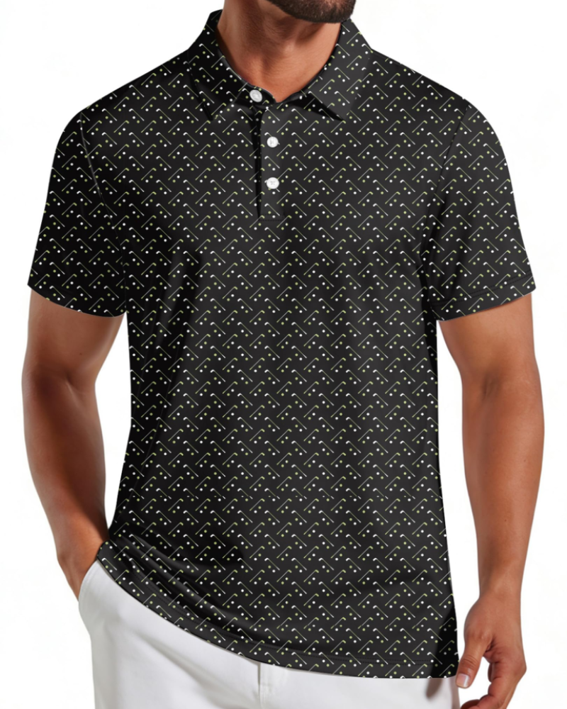 Nicolas Polo Herren – Polo Golf Schnell trocknend, Stretch & Atmungsaktiv UPF30+