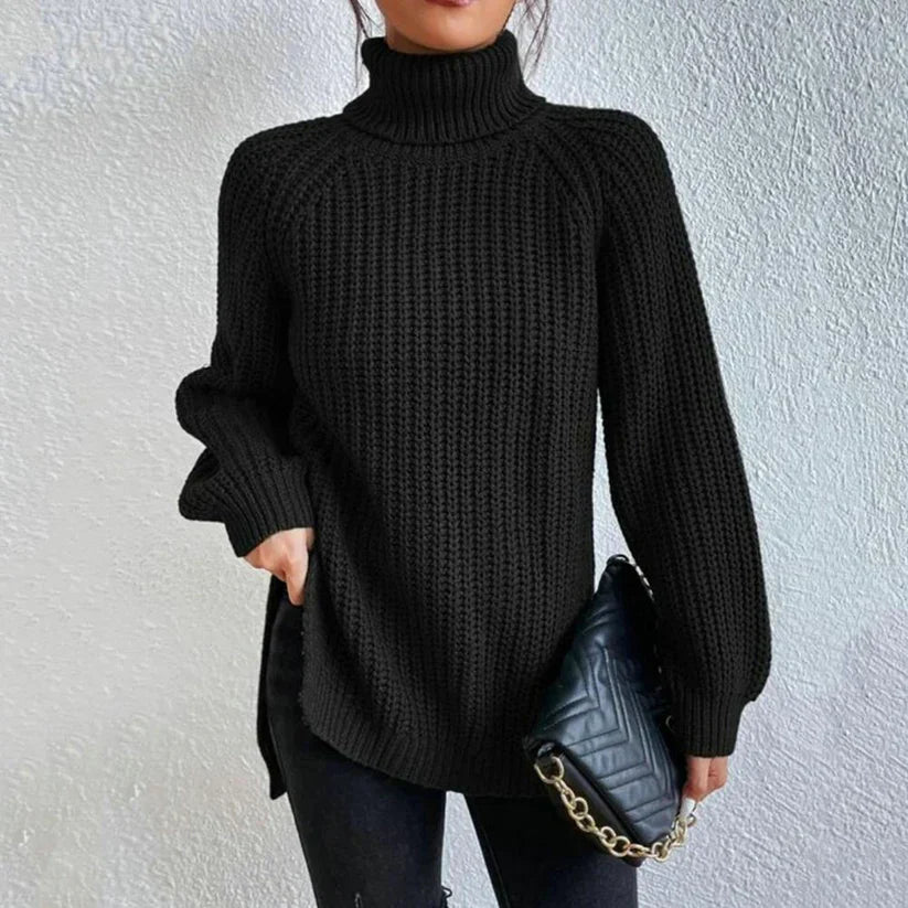 Karah Turtleneck Sweater for Women – Knit Sweater with Comfortable Fit & Elegant High Collar