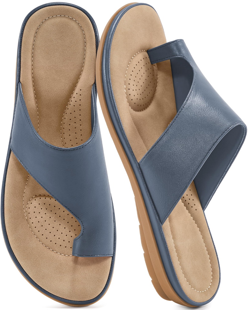 Elodia Dames Sandalen – Comfortabele & Antislip Platte Sandalen voor de Zomer