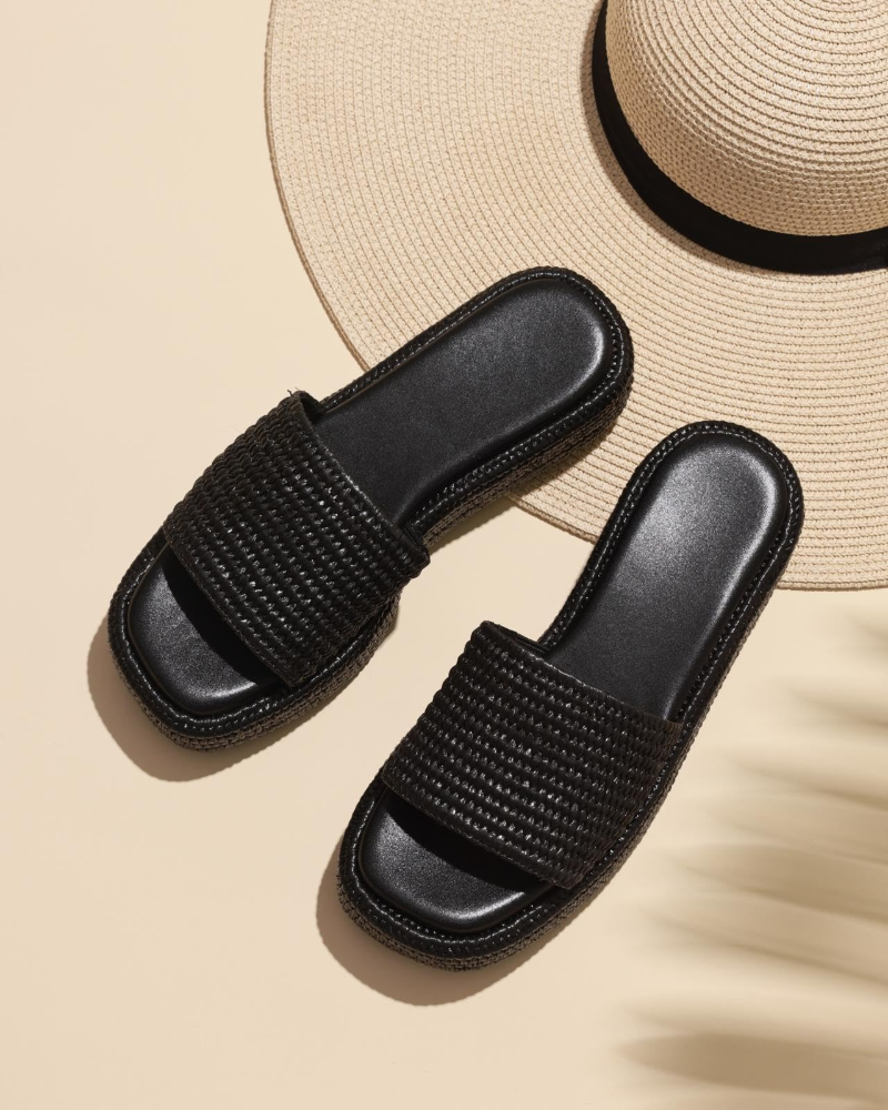 Tessa Sandales Femme – Espadrilles Compensées Plateforme Slip-On Style Bohème Été