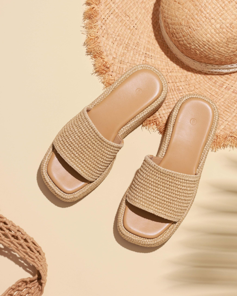 Tessa Sandales Femme – Espadrilles Compensées Plateforme Slip-On Style Bohème Été