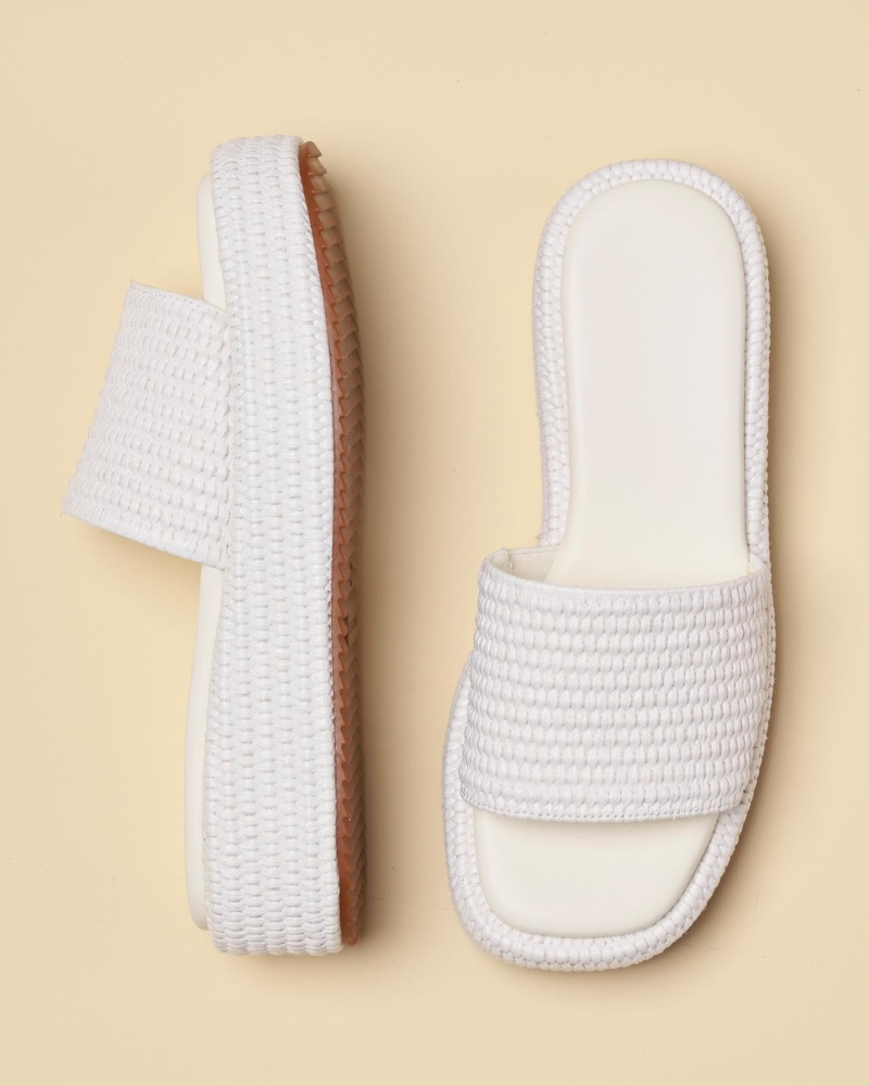 Tessa Sandales Femme – Espadrilles Compensées Plateforme Slip-On Style Bohème Été