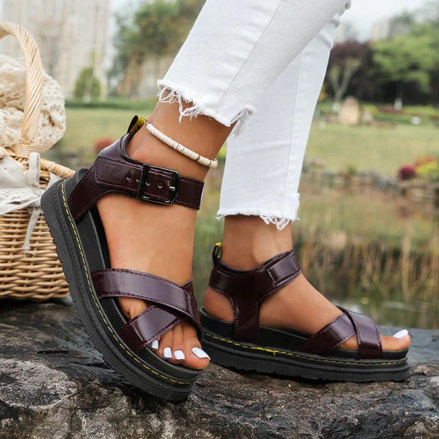 Lindy Uniseks Klittenbandsandalen – Lichtgewicht Sandalen met Antislipzool & Verstelbare Sluiting voor