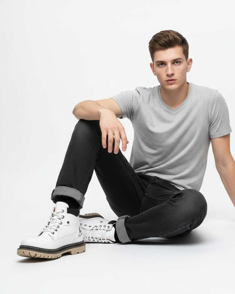 Ernie kožené pánske topánky – elegantné a pohodlné členkové topánky s odolnou podrážkou