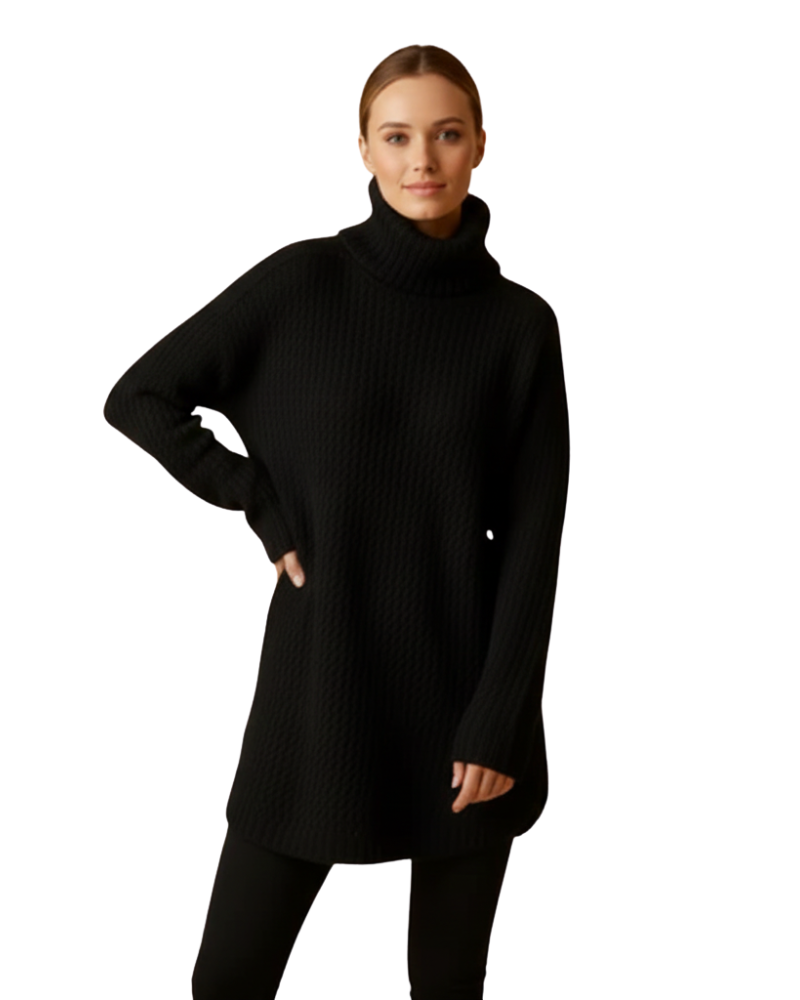 Gelly Naisten Poolokaulus – Tyylikäs Neulepaita Leveällä Leikkauksella Talveksi