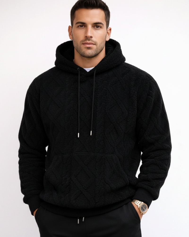 Ernie Sweat à Capuche Homme en Maille Fleece – Hoodie Chaud Casual & Streetwear Hiver
