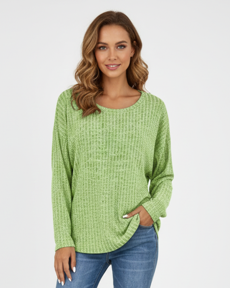 Jamily ženski klasični džemper s dugim rukavima – udoban svakodnevni džemper bezvremenog stila