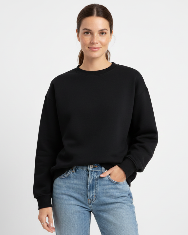 Rosie Pull Oversize Femme – Sweat Confortable à Col Rond avec Manches Longues & Coupe Décontractée